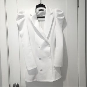 White Blazer Dress